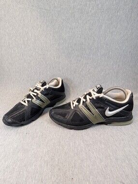 Nike Air Max Trainer Excel Running Shoes Womens Size 9 Black Silver